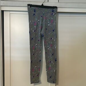 Champion Kids Leggings with Gray and Colorful Splashes